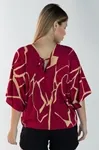 Blusa Dwz Manga Morcego Estampada