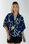 Blusa Dwz Manga Morcego Estampada