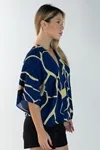 Blusa Dwz Manga Morcego Estampada