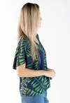 Blusa Dwz Manga Curta Estampada