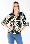 Blusa Dwz Manga 3/4 Estampada