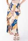 Saia Dwz Envelope Babado Estampada