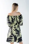 Vestido Dwz Curto Estampado Com Bojo e Lastex Nas Costas