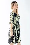 Vestido Dwz Curto Estampado Com Bojo e Lastex Nas Costas