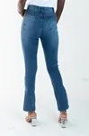 Calca Dwz Jeans Com Elastano e Abertura Lateral Na Barra