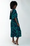 Vestido Dwz Estampado Com Bojo Manga Curta