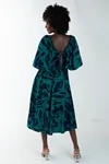 Vestido Dwz Estampado Com Bojo Manga Curta