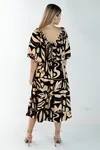 Vestido Dwz Estampado Com Bojo Manga Curta