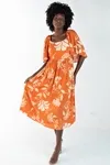 Vestido Dwz Estampado Com Bojo Manga Curta