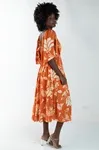 Vestido Dwz Estampado Com Bojo Manga Curta