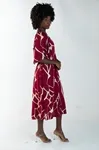 Vestido Dwz Estampado Com Bojo Manga Curta
