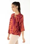 Blusa Dwz Estampada Manga 3/4