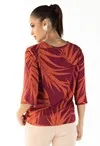 Blusa Dwz Estampada Manga 3/4