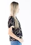 Blusa Dwz Manga Curta Estampada
