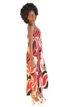 Vestido Dwz Longo Amarracao Estampado