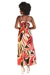 Vestido Dwz Longo Amarracao Estampado