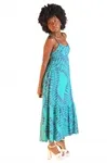 Vestido Dwz Longo Amarracao Estampado