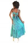 Vestido Dwz Longo Amarracao Estampado