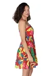 Vestido Dwz Curto Com Alcas Regulaveis Estampado