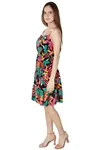 Vestido Dwz Curto Com Alcas Regulaveis Estampado