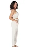 Conjunto Dwz Linho Com Calca e Cropped Com Bojo