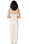 Conjunto Dwz Linho Com Calca e Cropped Com Bojo