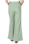 Calca Dwz Pantalona De Linho Com Nervura Frontal