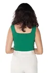 Cropped Dwz Tricot Modal Decote Quadrado