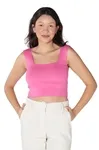 Cropped Dwz Tricot Modal Decote Quadrado