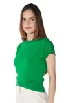 Blusa Dwz Tricot Manga Curta Gola Redonda