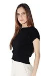 Blusa Dwz Tricot Manga Curta Gola Redonda