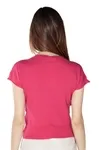 Blusa Dwz Tricot Manga Curta Gola Redonda