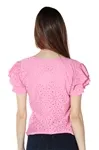 Blusa Dwz Laise Manga Babado