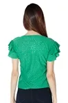 Blusa Dwz Laise Manga Babado