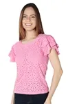 Blusa Dwz Laise Manga Babado