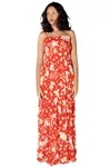 Vestido Dwz Longo Com Bojo Estampado