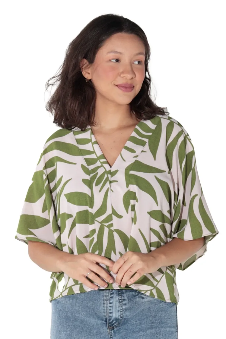 Blusa Dwz Manga Morcego Estampada