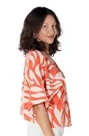 Blusa Dwz Manga Morcego Estampada