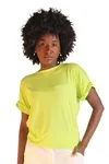 Blusa Dwz Lisa de Malha Manga Curta Dobrada
