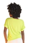 Blusa Dwz Lisa de Malha Manga Curta Dobrada