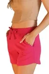 Short Dwz Linho Curto com Cos Elastico