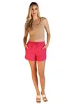 Short Dwz Linho Curto com Cos Elastico