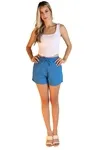 Short Dwz Linho Curto com Cos Elastico