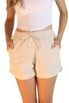 Short Dwz Linho Curto com Cos Elastico