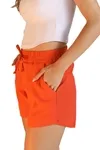 Short Dwz Linho Curto com Cos Elastico