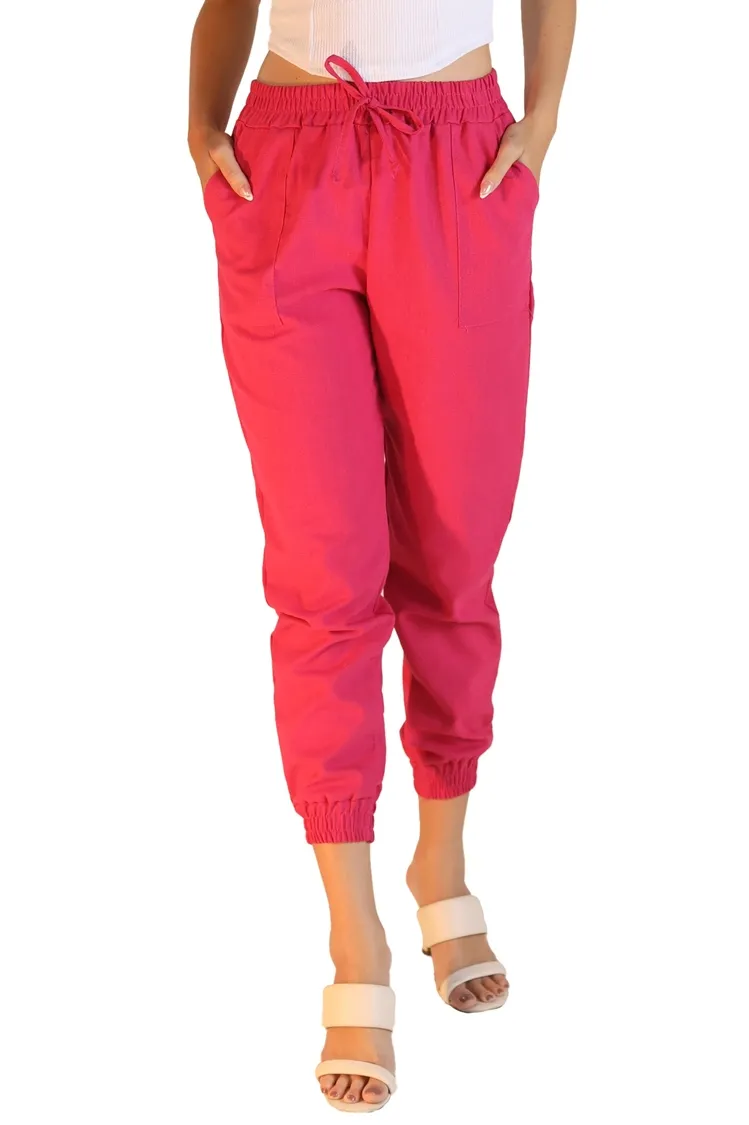 Calca Dwz Linho Jogger Lisa