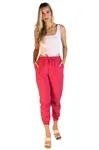 Calca Dwz Linho Jogger Lisa