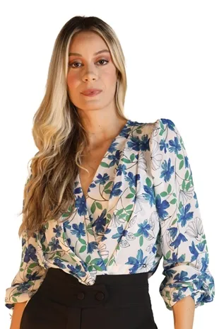 Body Dwz Manga Longa Estampado