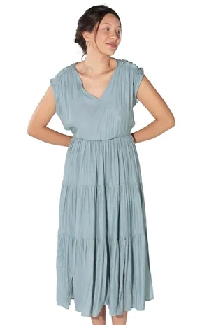 Vestido Dwz Midi Liso 3 Marias Sem Manga