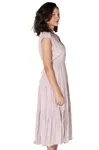 Vestido Dwz Midi Liso 3 Marias Sem Manga